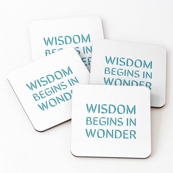 Item preview, Wisdom begins in wonder - Socrates quotes  designed and sold by Inspirationmotivation.