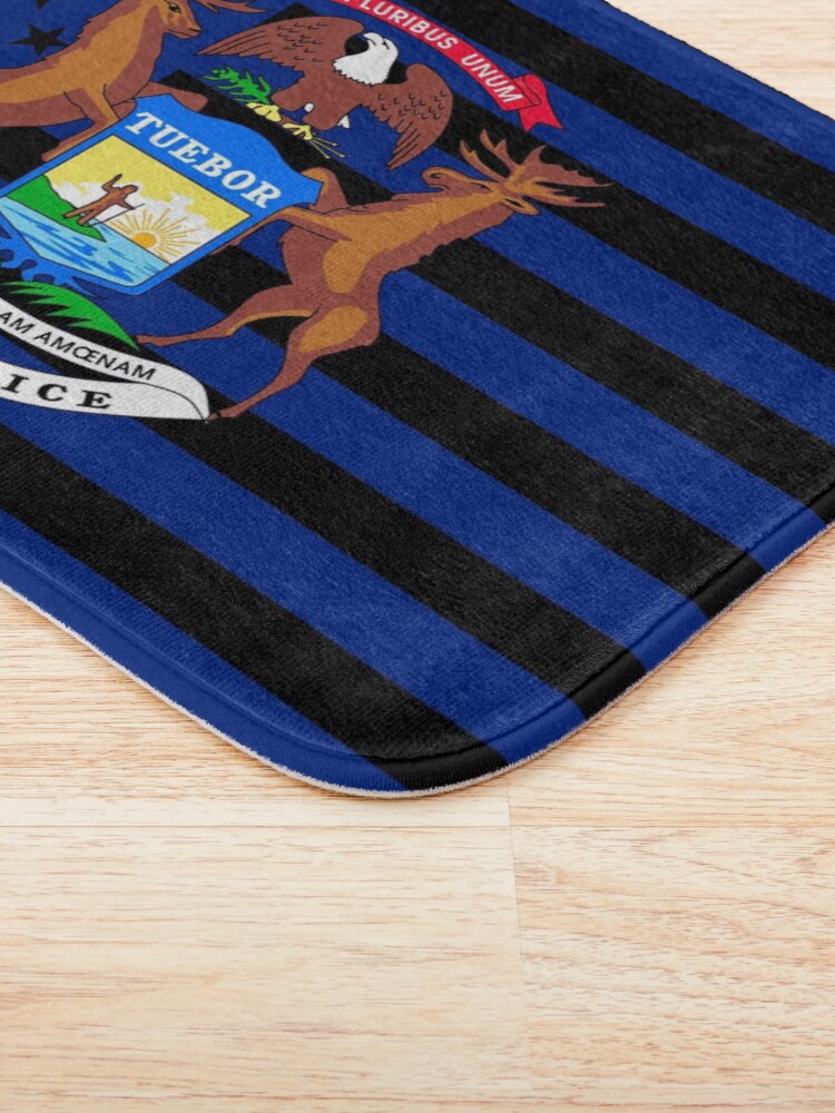 Alternate view of Michigan State Flag Graphic USA Styling Bath Mat