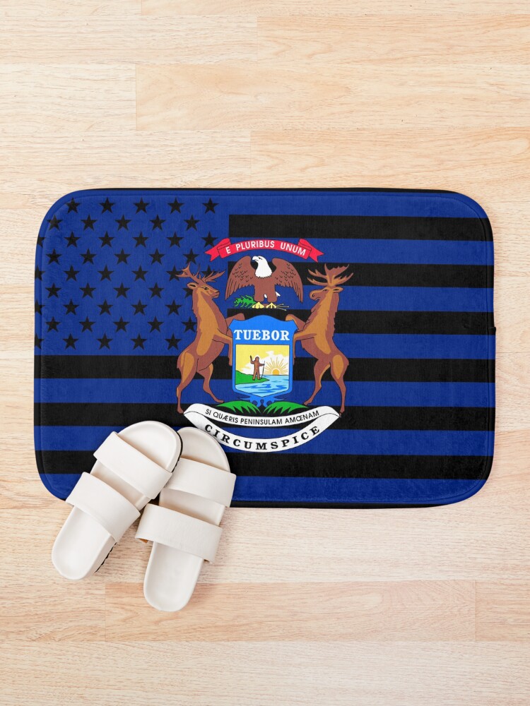 Alternate view of Michigan State Flag Graphic USA Styling Bath Mat