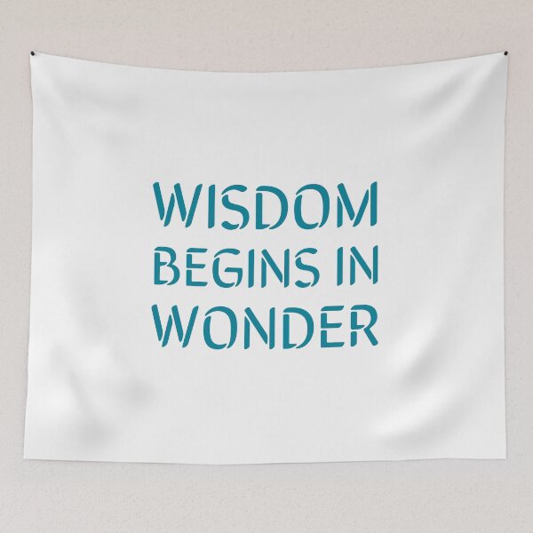 Item preview, Wisdom begins in wonder - Socrates quotes  designed and sold by Inspirationmotivation.