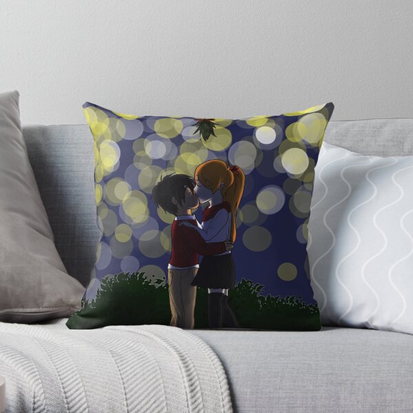 Under the Mistletoe Throw Pillow