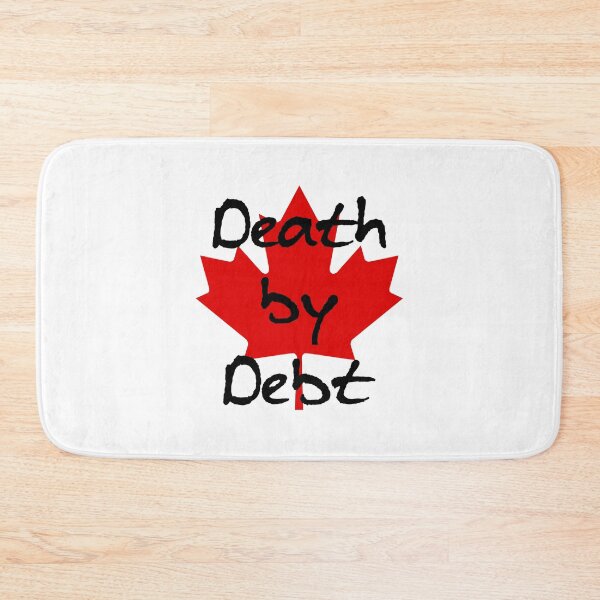 Item preview, Canada Death by Debt Large Maple Leaf Light-Color designed and sold by TinyStarCanada.