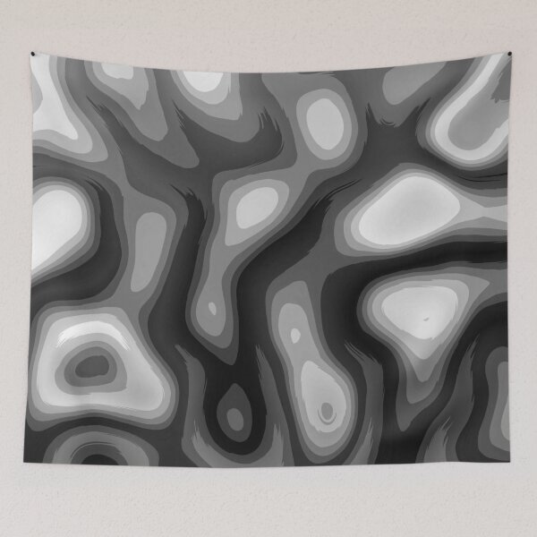 Item preview, Grey Smoke Liquid Art - Abstract Liquism Artwork designed and sold by Dator-Abstracts.