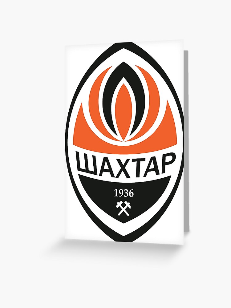 Logo Der Ukrainischen Fussballmannschaft Des Fc Shakhtar Donetsk Grusskarte Von Vernedstark Redbubble