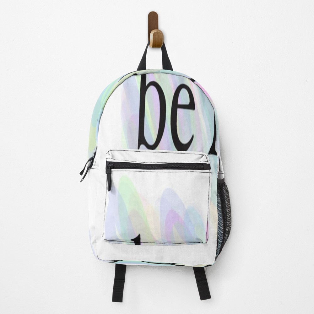 Colorful Be Kind on a backpack
