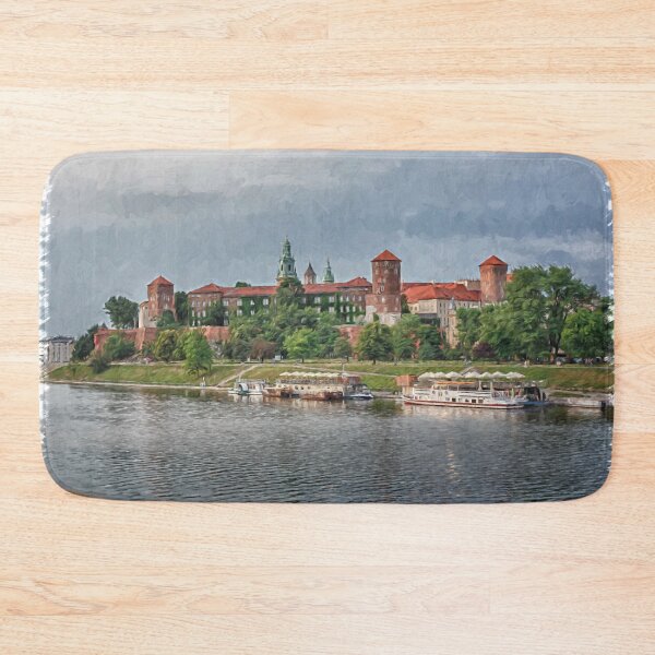 Item preview, Drawing, illustration old town, Wawel Castle and Vistula river, Krakow, Poland designed and sold by bonidog.