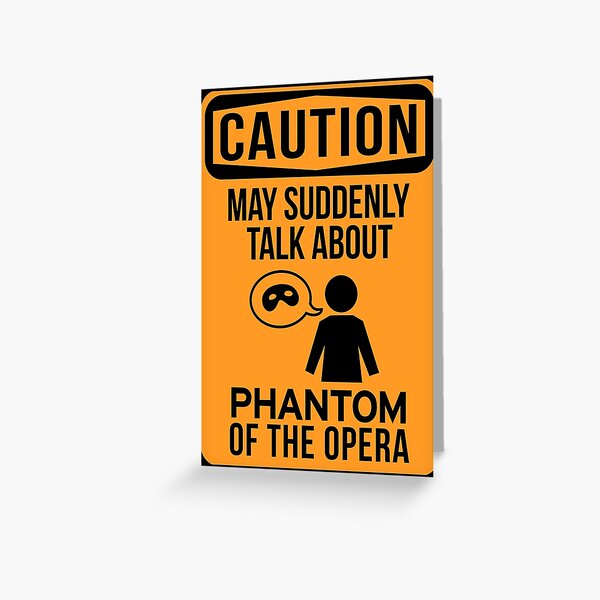 Phan Warning Greeting Card