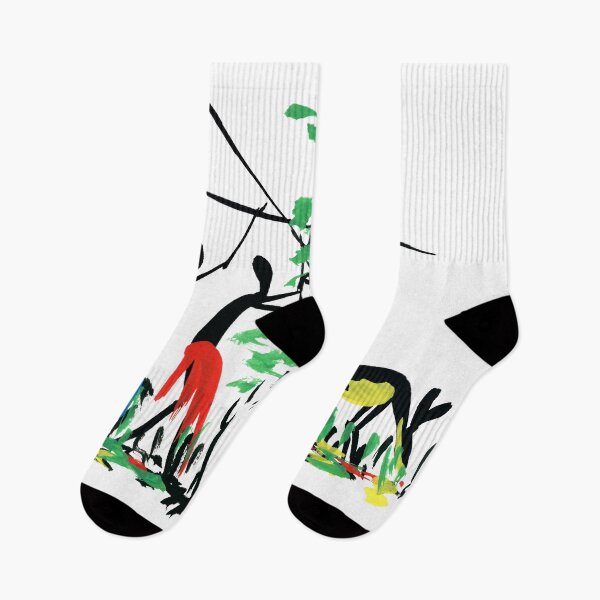 Item preview, Two colorful African hunters stalking a gazelle designed and sold by Squirrox.
