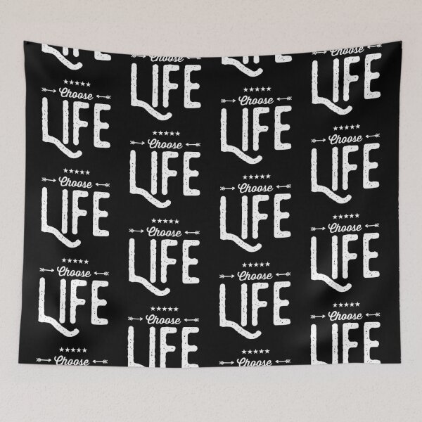 Artikelvorschau, Motivational Inspirational and Positive quote - Choose life typography text art by Word Fandom - wordfandom entworfen und verkauft von Kerry Pritchard.