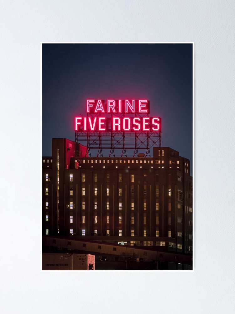 Alternate view of Farine Five Roses Night Poster