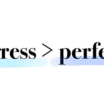 Artwork thumbnail, Progress Over Perfection by planet-eye