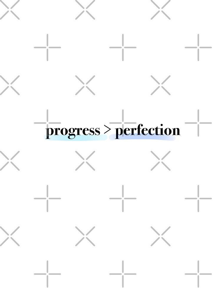 Thumbnail 5 von 5, Grafik T-Shirt, Fortschritt über Perfektion designt und verkauft von planet-eye.