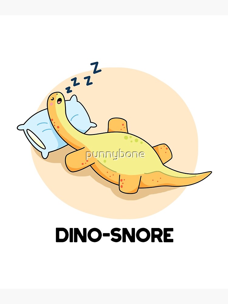 Póster for Sale con la obra «Dinosnore Juegos de palabras