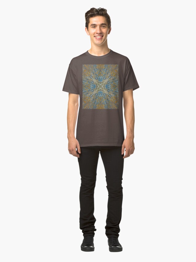 Alternate view of BLUE SKY AND AUTUMN BIRCH TREES MANDALA Classic T-Shirt