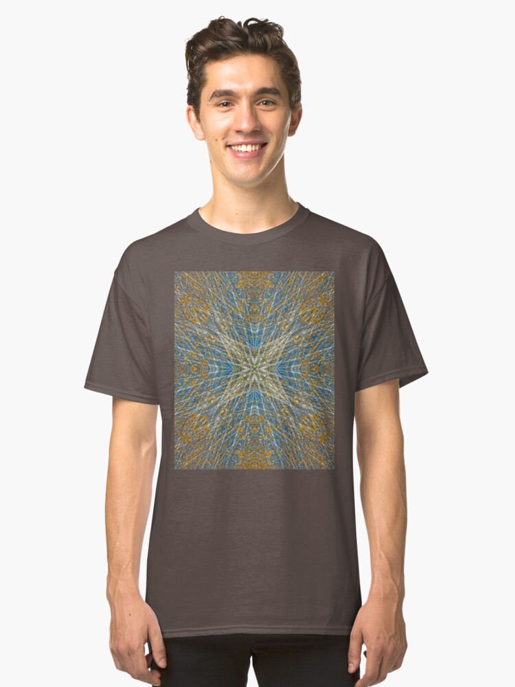 Alternate view of BLUE SKY AND AUTUMN BIRCH TREES MANDALA Classic T-Shirt