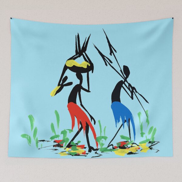 Item preview, Two colorful successful African hunters.  designed and sold by Squirrox.