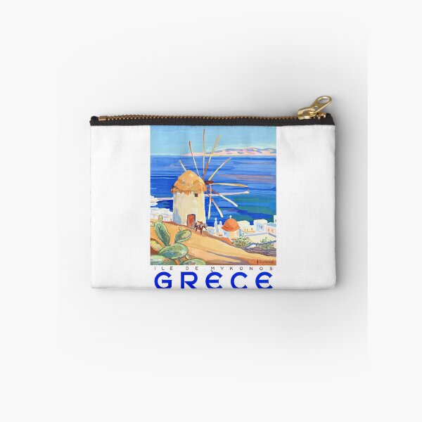 Item preview, 1949 Greece Island of Mykonos Travel Poster designed and sold by retrographics.