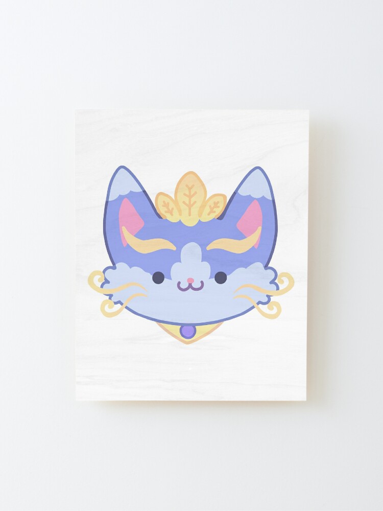 Alternate view of Yuumi - The Magical Cat Mounted Print