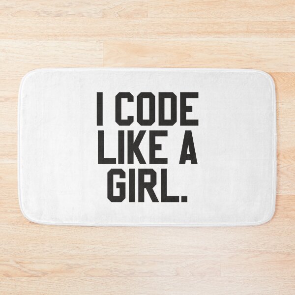 Item preview, I CODE LIKE A GIRL. designed and sold by MadEDesigns.