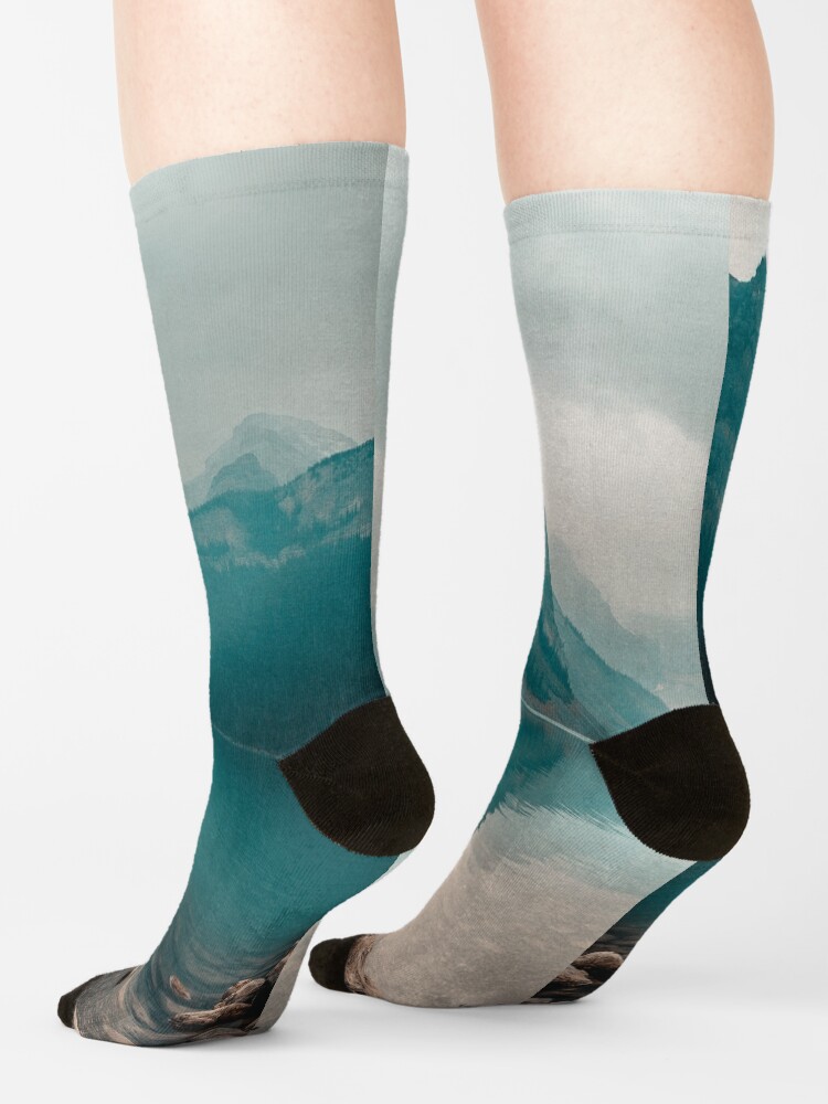 Alternate view of Lake Louise, Canada Socks