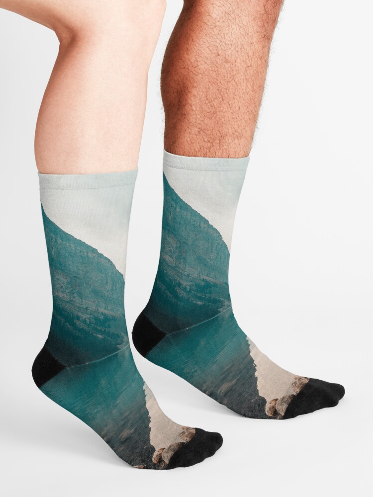 Alternate view of Lake Louise, Canada Socks