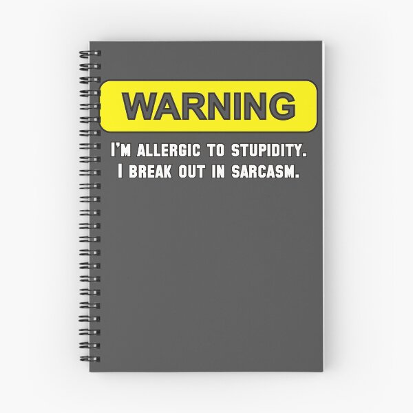 Item preview, Warning: I'm Allergic to Stupidity designed and sold by flip20xx.