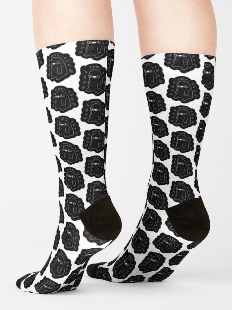 Alternate view of Monochrome Sloth - Simple Art Socks