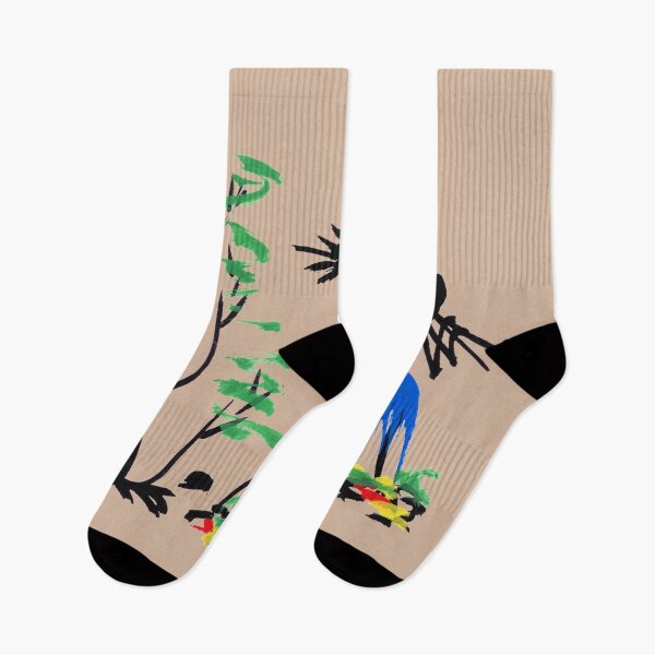 Item preview, Two colorful African hunters carrying firewood designed and sold by Squirrox.