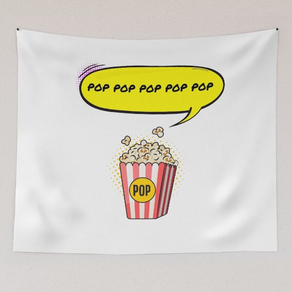Item preview, Pop Pop Pop Popcorn Pop Art designed and sold by modernzen.