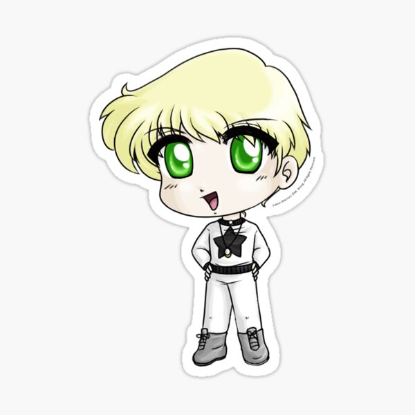 Chibi White Lion Sticker