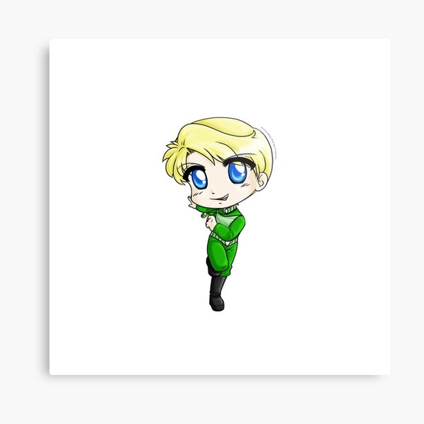 Chibi Green Jaguar Metal Print