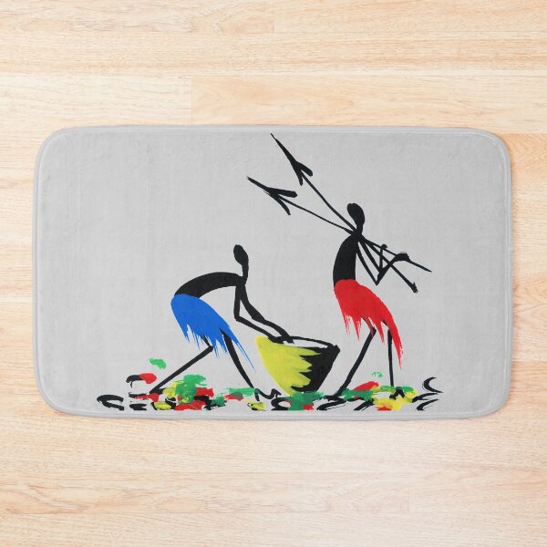 Item preview, Two African hunters preparing a cooking pot. designed and sold by Squirrox.