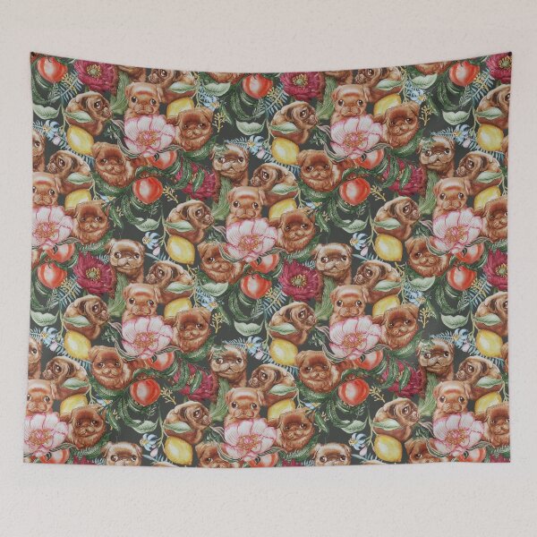 Item preview, Botanical and Pugs  designed and sold by Huebucket.