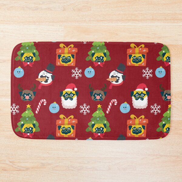 Item preview, Navidad y Pugs designed and sold by Huebucket.