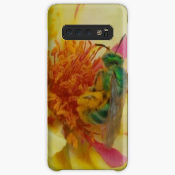 Bee in the Portulaca Samsung Galaxy Snap Case