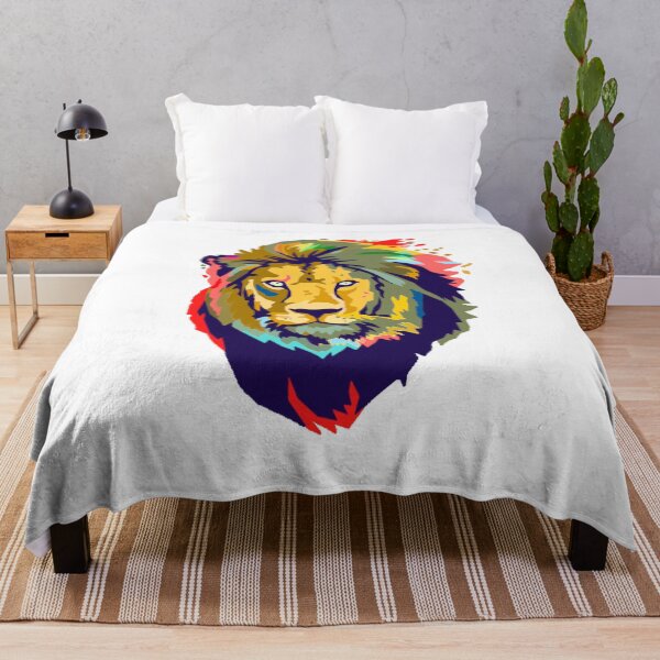 Item preview, The serious colored sorrowful lion jungle designed and sold by rachidkrouch.