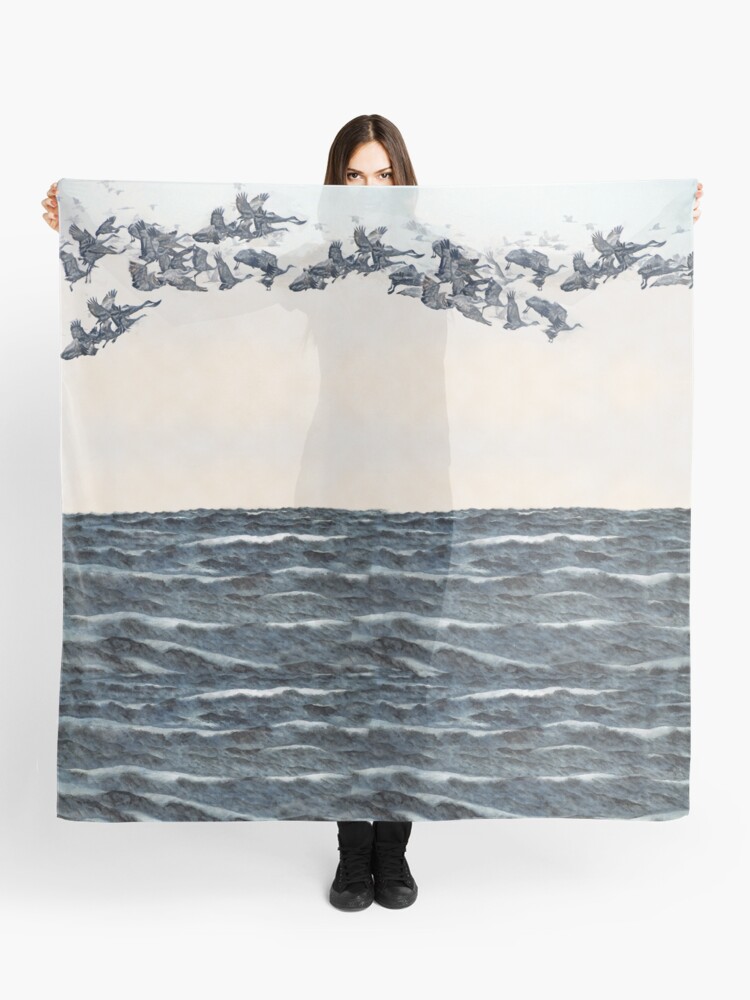 Thumbnail 1 of 3, Scarf, Old men should be explorers designed and sold by anni103.
