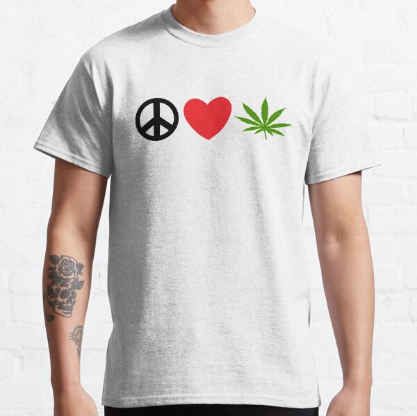 Item preview, Peace Love Marijuana designed and sold by MarijuanaTshirt.