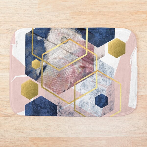Abstract Geo Bath Mat