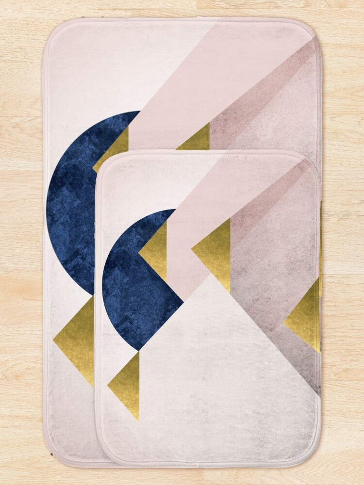 Alternate view of Scandi Mountain Peaks Bath Mat