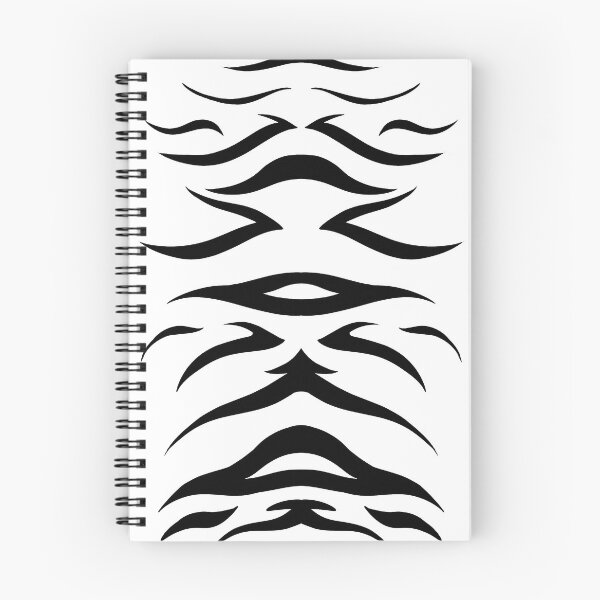 Item preview, White Tiger Tribal Stripes designed and sold by RendrassaArt.