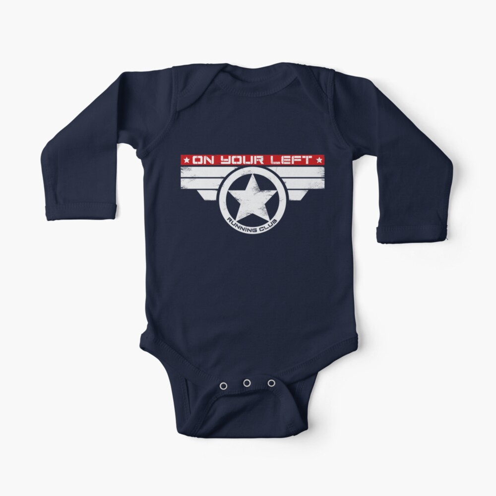 "On Your Left Running Club" Hybrid Inverted Baby One-Piece