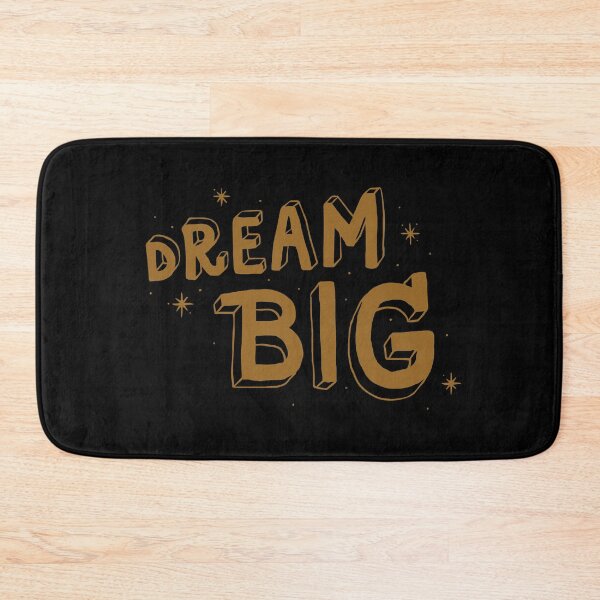 Artikelvorschau, Motivational Inspirational and Positive quote - dream big typography text art by Word Fandom - wordfandom entworfen und verkauft von Kerry Pritchard.