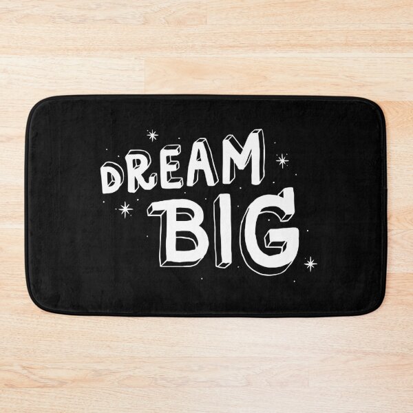 Item preview, Motivational Inspirational and Positive quote - dream big typography text art by Word Fandom - wordfandom designed and sold by Kerry Pritchard.
