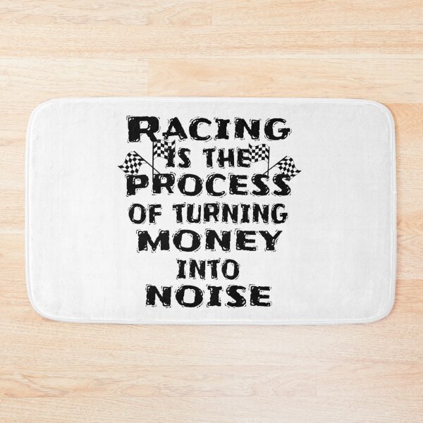 Item preview, Racing Turning Money to Noise Funny Track Car Flags White Stroke Funny Apparels Perfect Gift Ideas designed and sold by GabiBlaze.