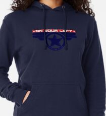 "Auf Ihrem Linkslauf Club" Hybrid Leichter Hoodie