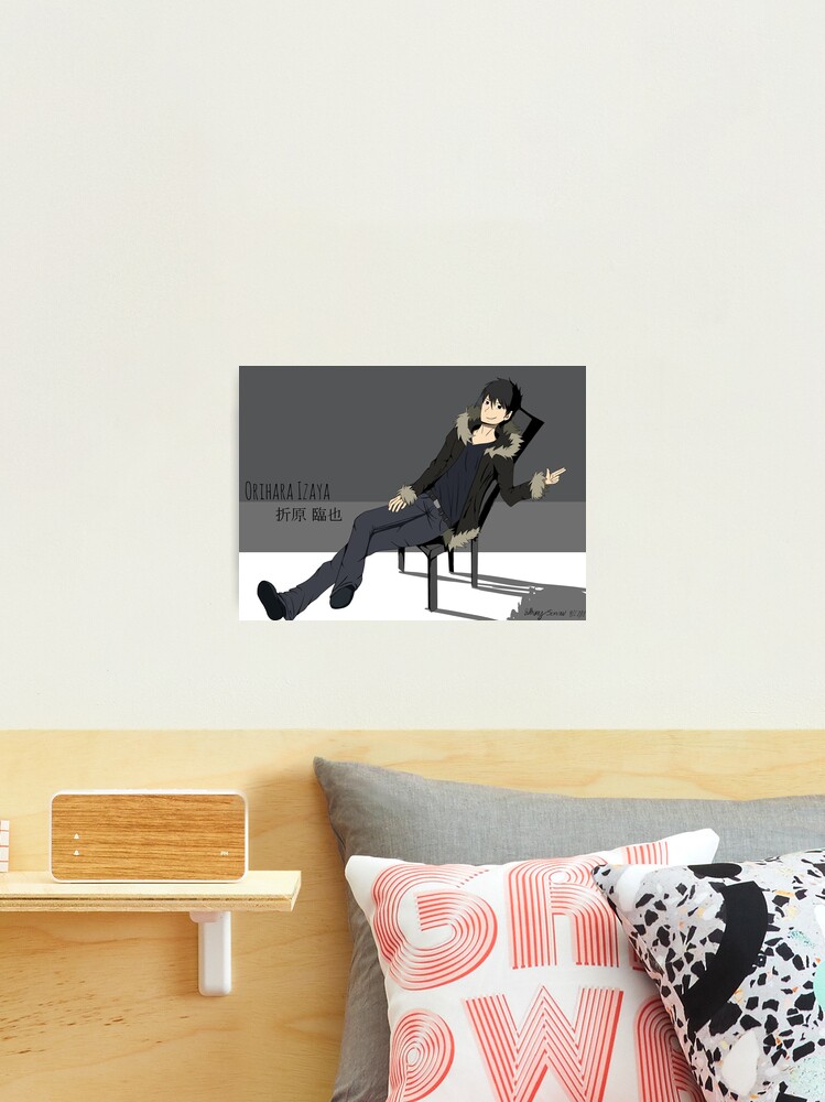 Aperçu 2 sur 3. Impression photo avec l'œuvre Orihara Izaya créée et vendue par bluerae8.