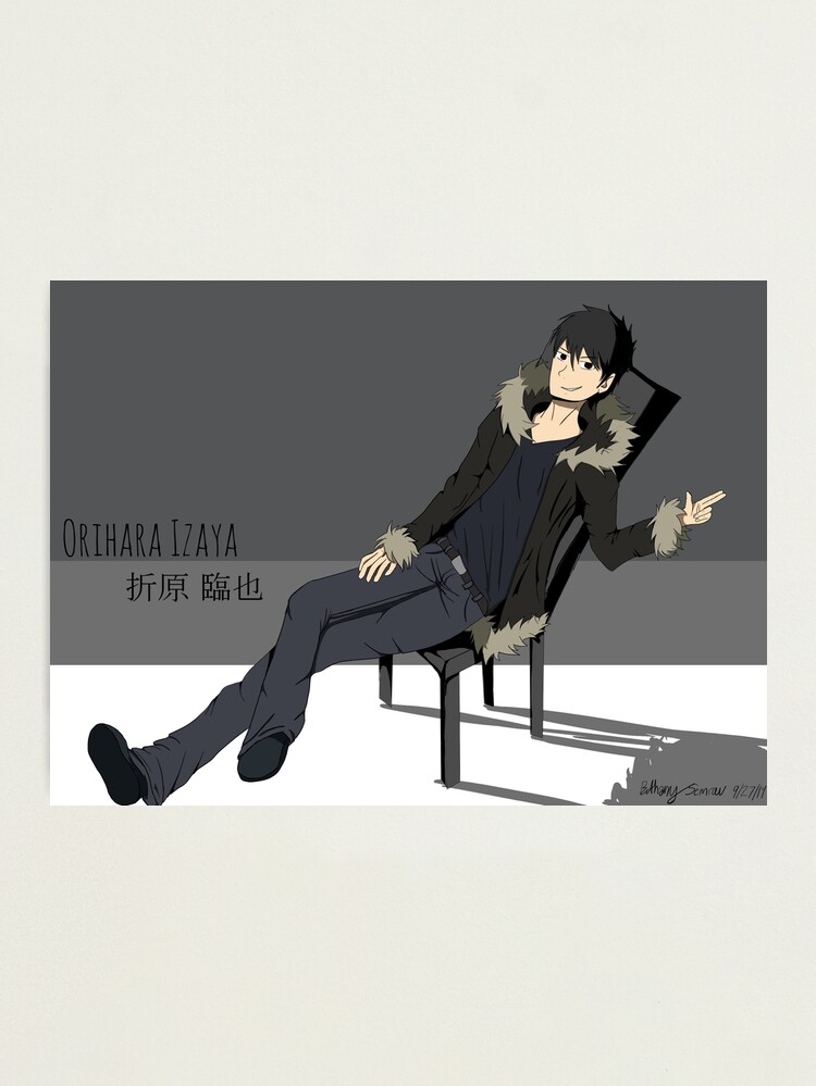 Aperçu 1 sur 3. Impression photo avec l'œuvre Orihara Izaya créée et vendue par bluerae8.