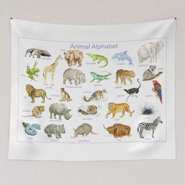 Item preview, A to Z of Animals designed and sold by wcoloursbyJulia.