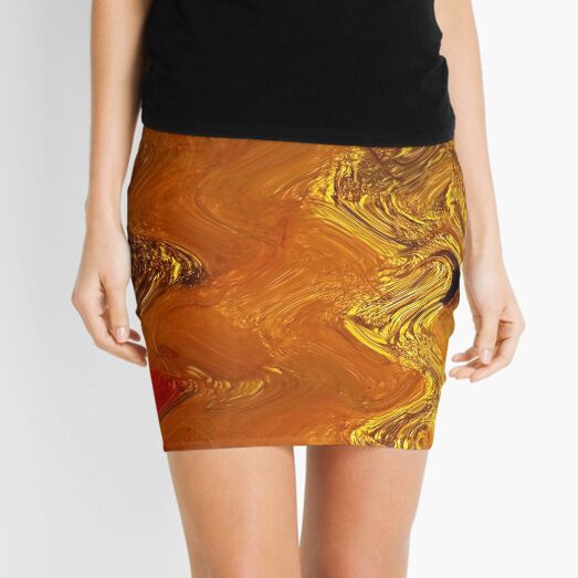 Autumn Gold Mini Skirt